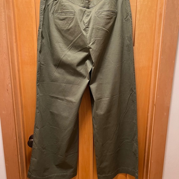 Ann Taylor Green Wide Leg Pants - Picture 5 of 7
